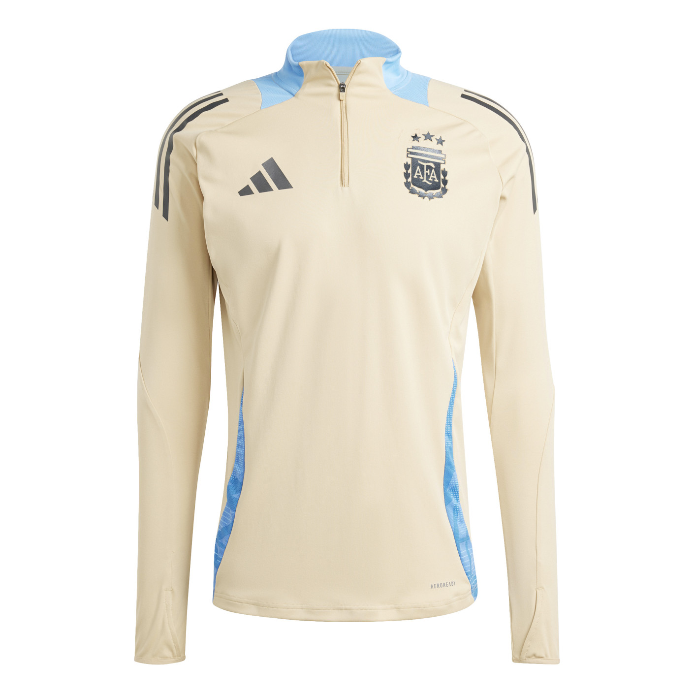 adidas Argentinië Trainingspak 1/4-Zip 2024-2026 Beige Donkergrijs Lichtblauw Goud