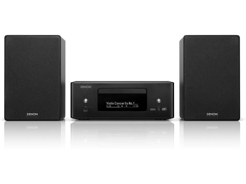 Denon Netzwerk-Musik-System CEOL N12DAB Schwarz Design-Komplettsystem mit CD-Player, DAB-/UKW-Radio, HDMI ARC und Streaming
