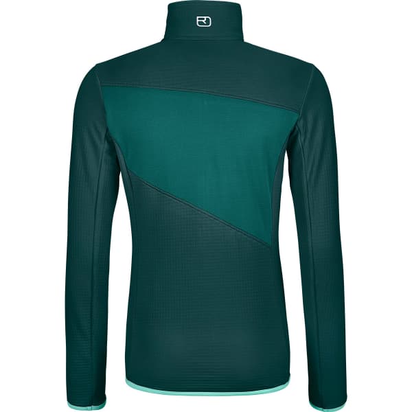 Veste polaire randonnée ORTOVOX FLEECE GRID JACKET W DARK PACIFIC