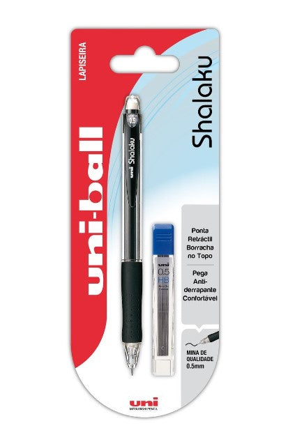 Lapiseira 0.5mm com 12 Minas Uni-Ball