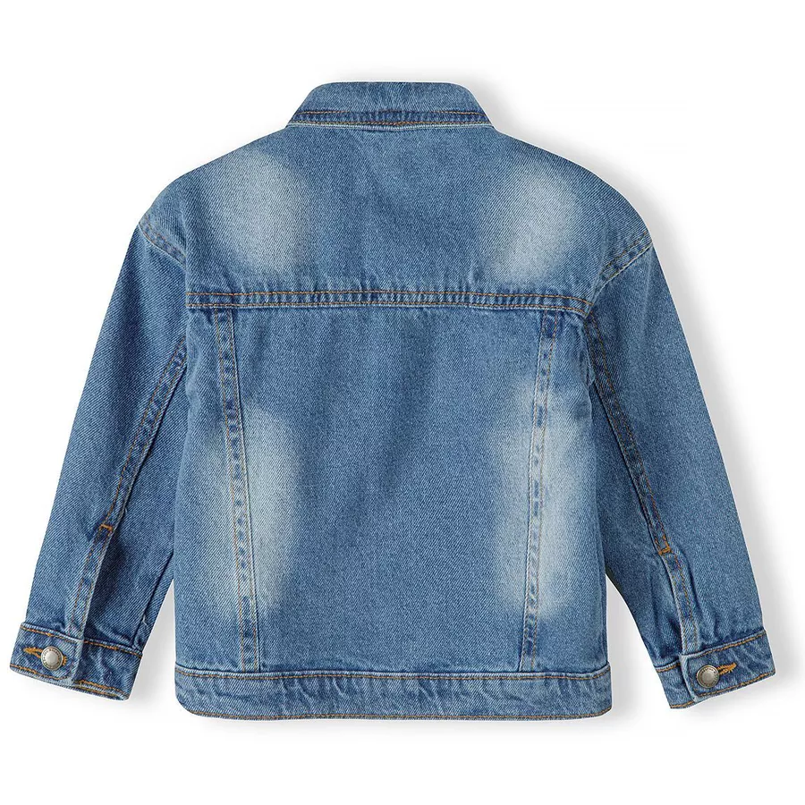 MINOTI Jeansjacke mit Aufnähern Denim-Blau