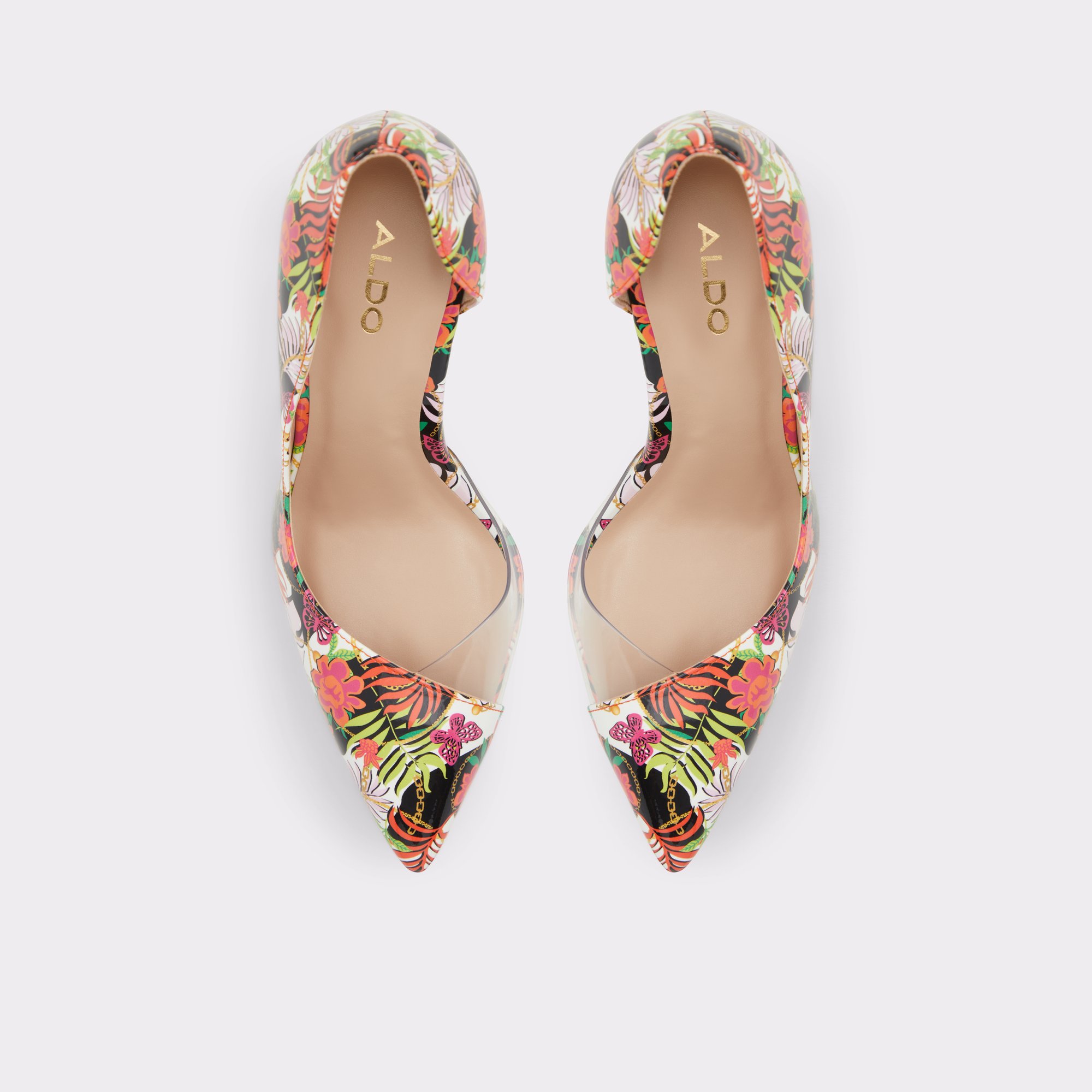 Paisley White Multi Women Pumps