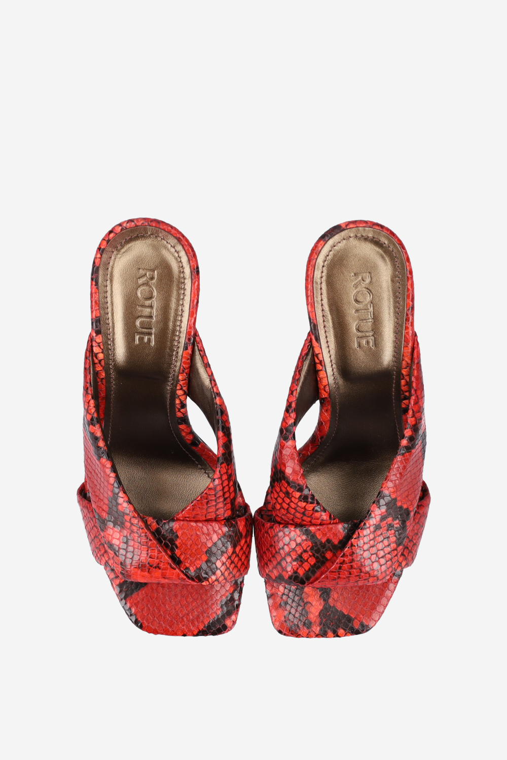 Midnight pitone leather sandals