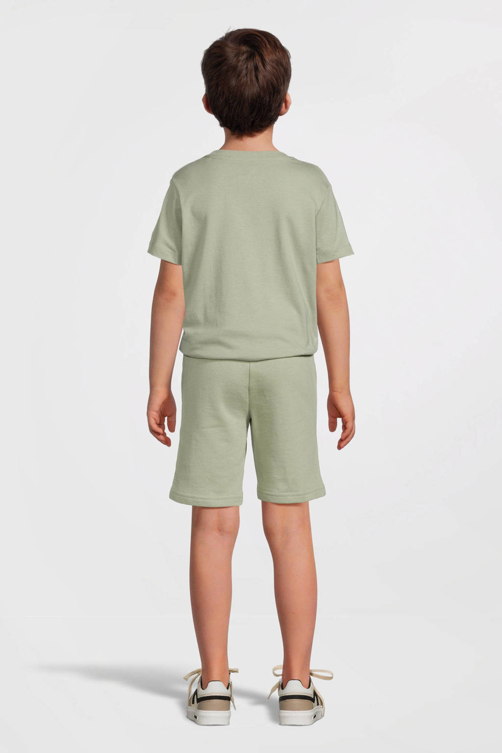JACK & JONES sweatshort JPSTKAPPER met logo saliegroen