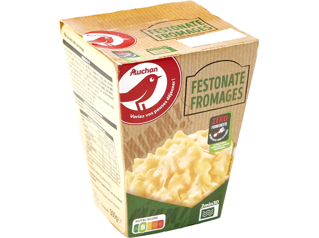 FUSILLI AUCHAN 4 QUEIJOS BOX 300 G