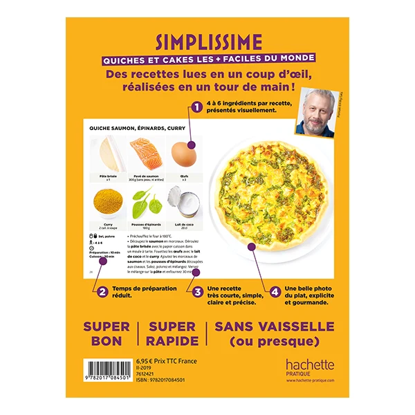 Livre Simplissime Quiches et Cakes les plus faciles du monde Hachette