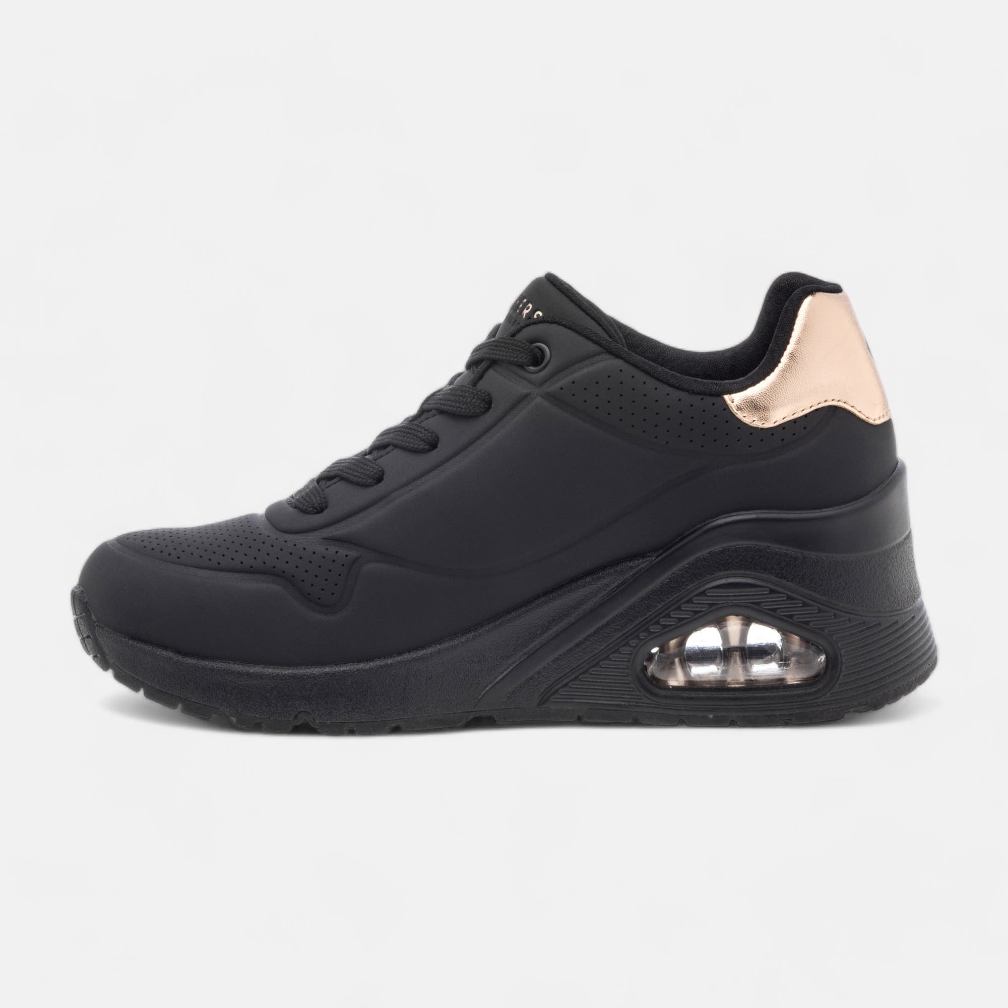 Sneakers à talon compensé Femme noir