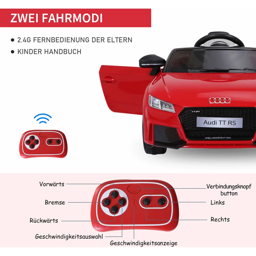 HOMCOM Kinder Elektroauto rot
