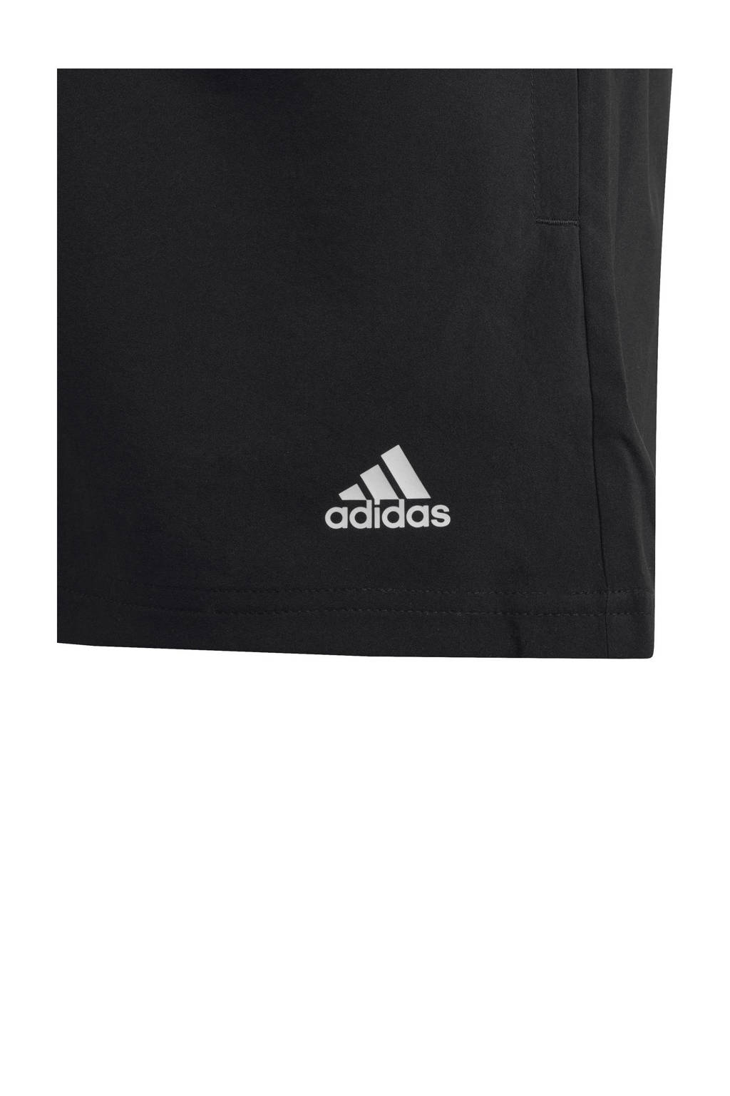 adidas regular fit short met logo zwart