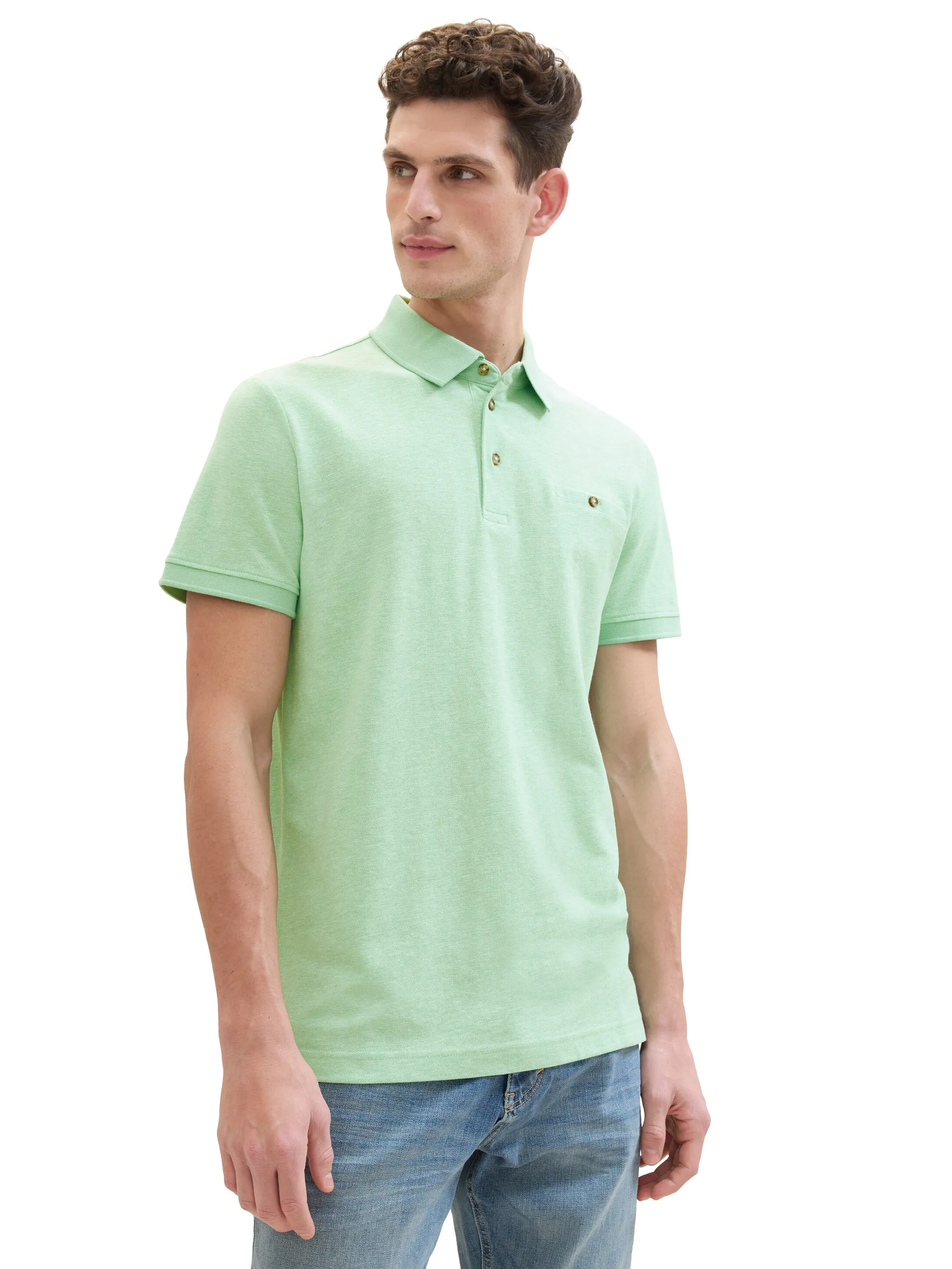 Herren Poloshirt unifarben