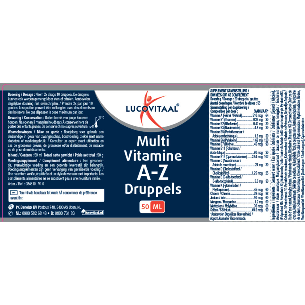 Lucovitaal Multi A-Z Druppels50 ml