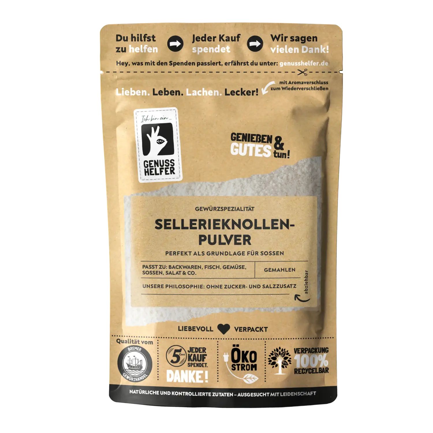 Sellerieknollenpulver, gemahlen, 10er Pack