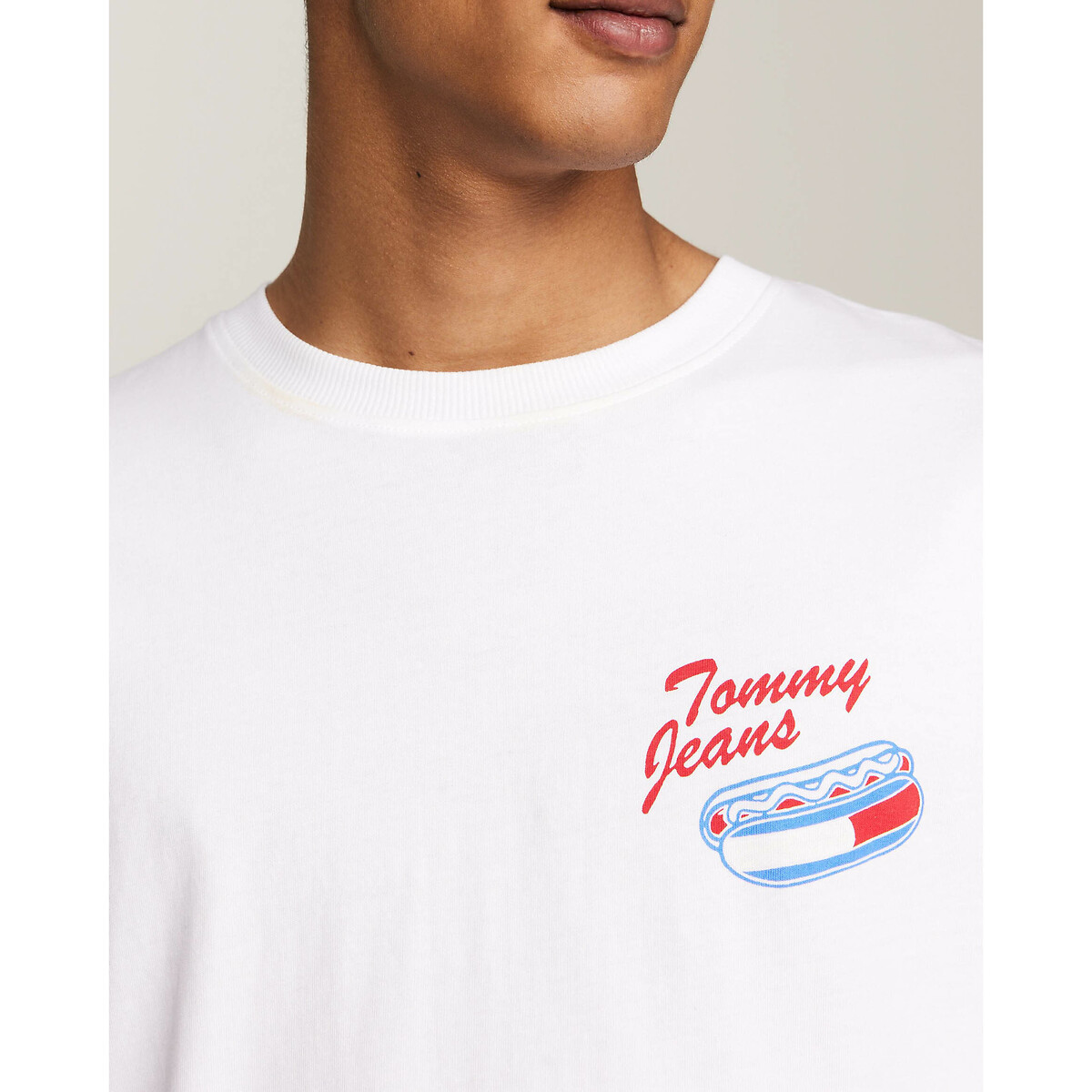 TOMMY JEANS<br>Camiseta reta com logo na frente e nas costas
