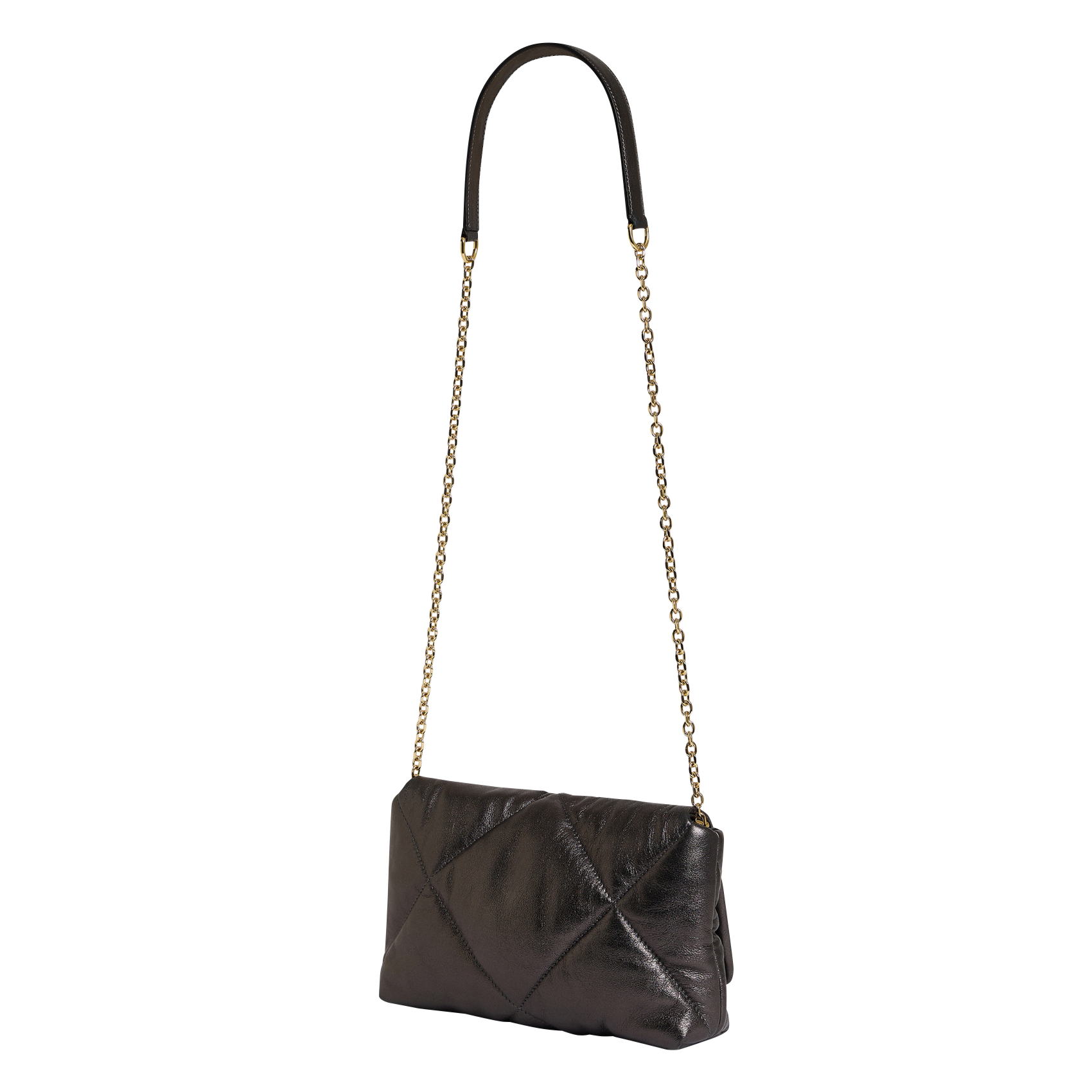 LE FANNY - Sac bandoulière en cuir | Gris