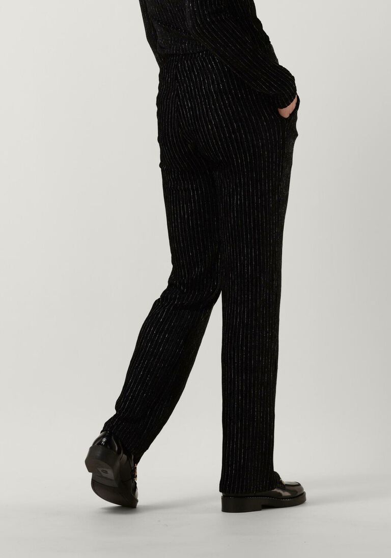 ANOTHER LABEL zwarte another label flared broek rivoli velvet pants
