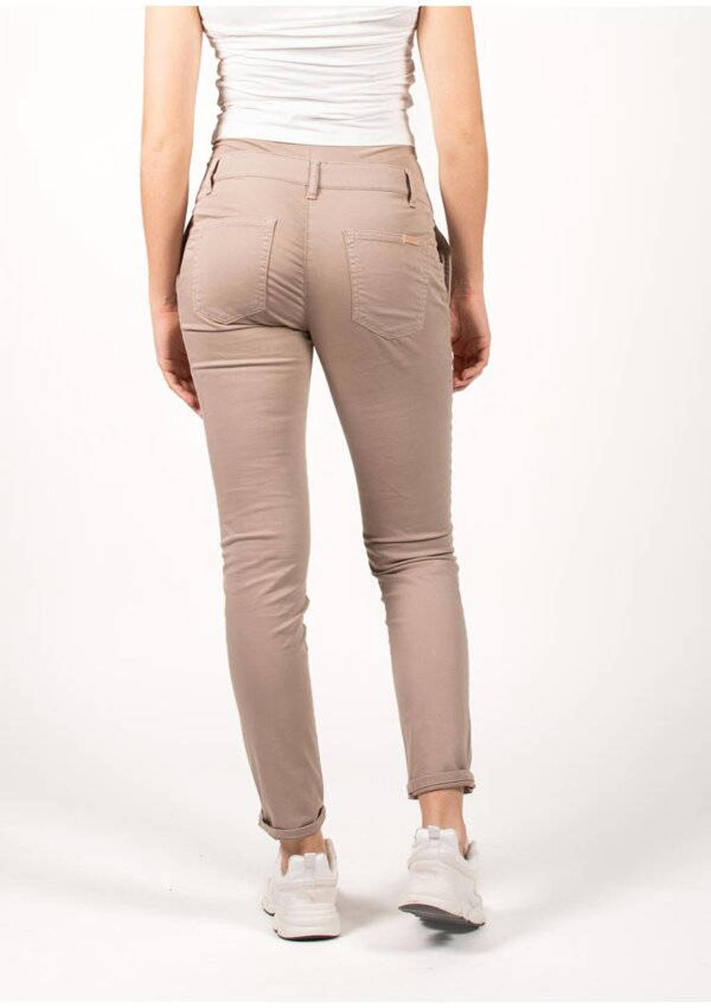 LOVE2WAIT regular fit zwangerschapsbroek Chino zand
