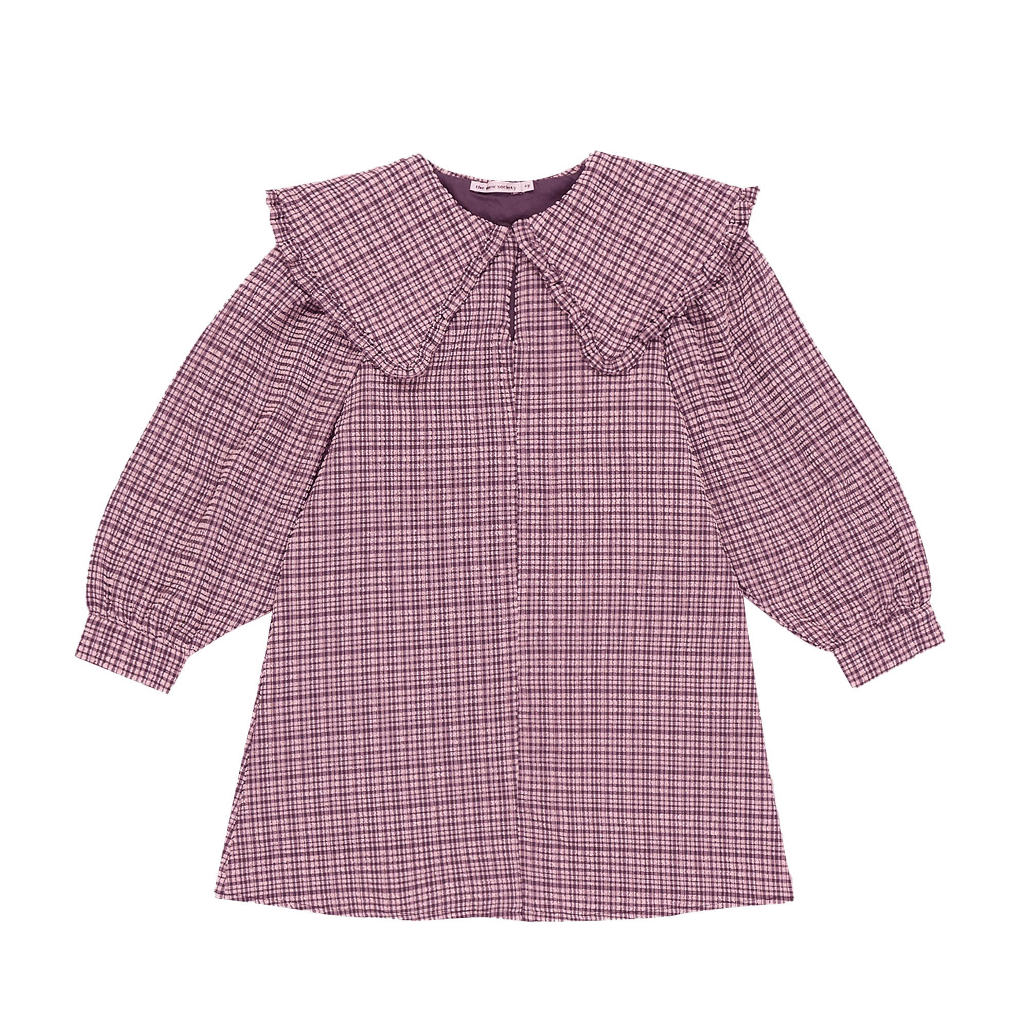 ANABELLA - Robe courte ample à carreaux | Rose