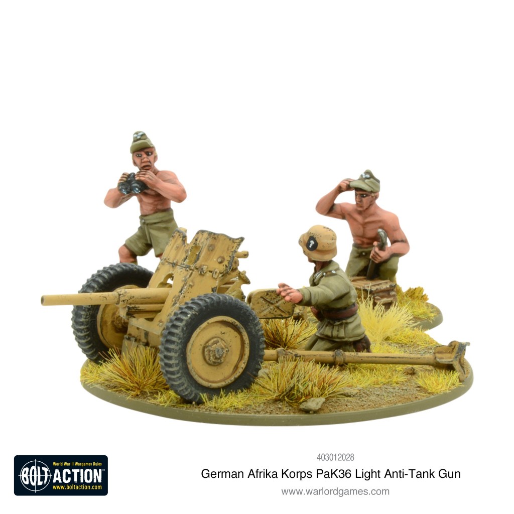 Bolt Action - German - Afrika Korps Pak 36 Light Anti-Tank Gun