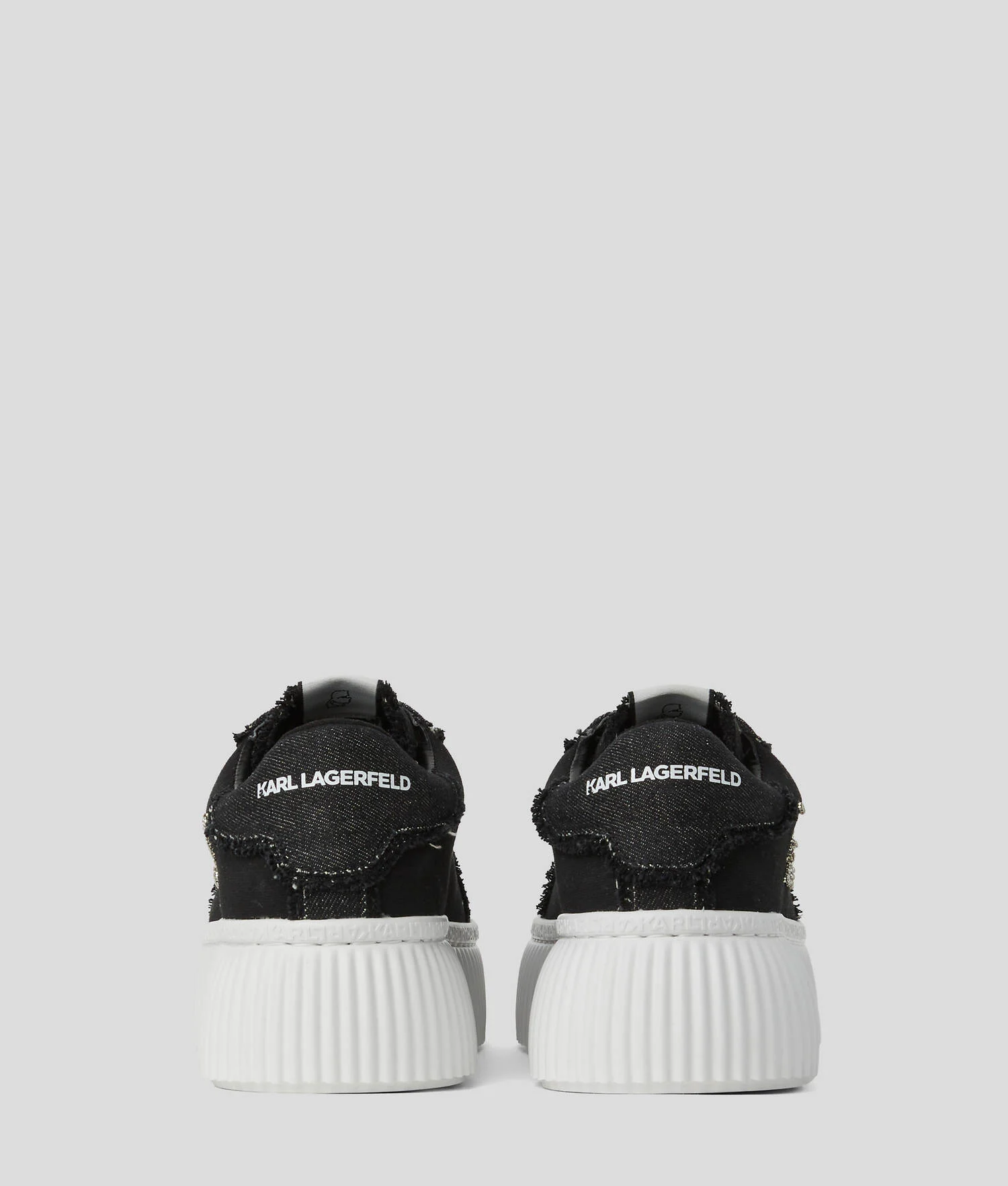BASKETS DENIM KREEPER - Noir/Argent
