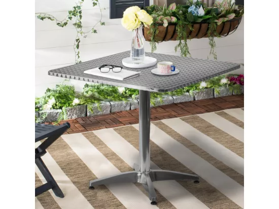 Table carrée pliante en aluminium pour bar et restaurant 70cm