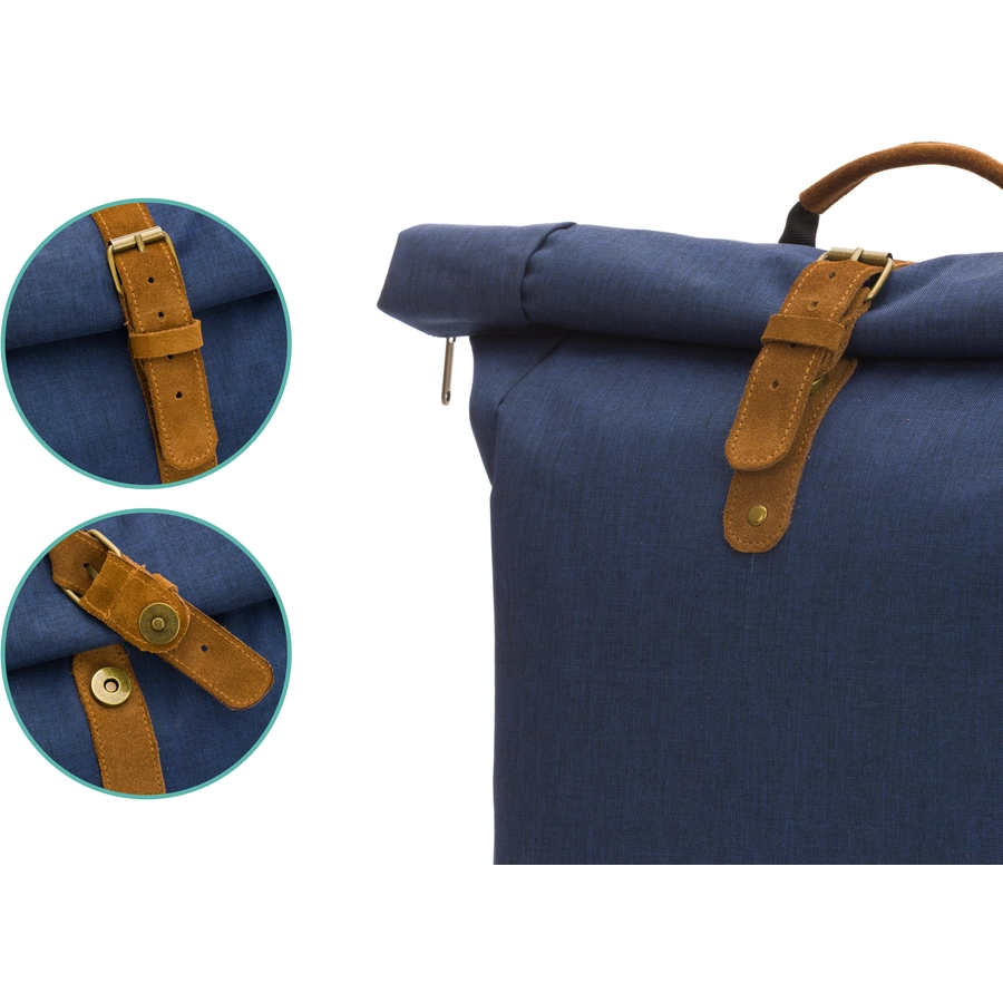 fillikid Wickelrucksack Rolltop Berlin Navy Melange