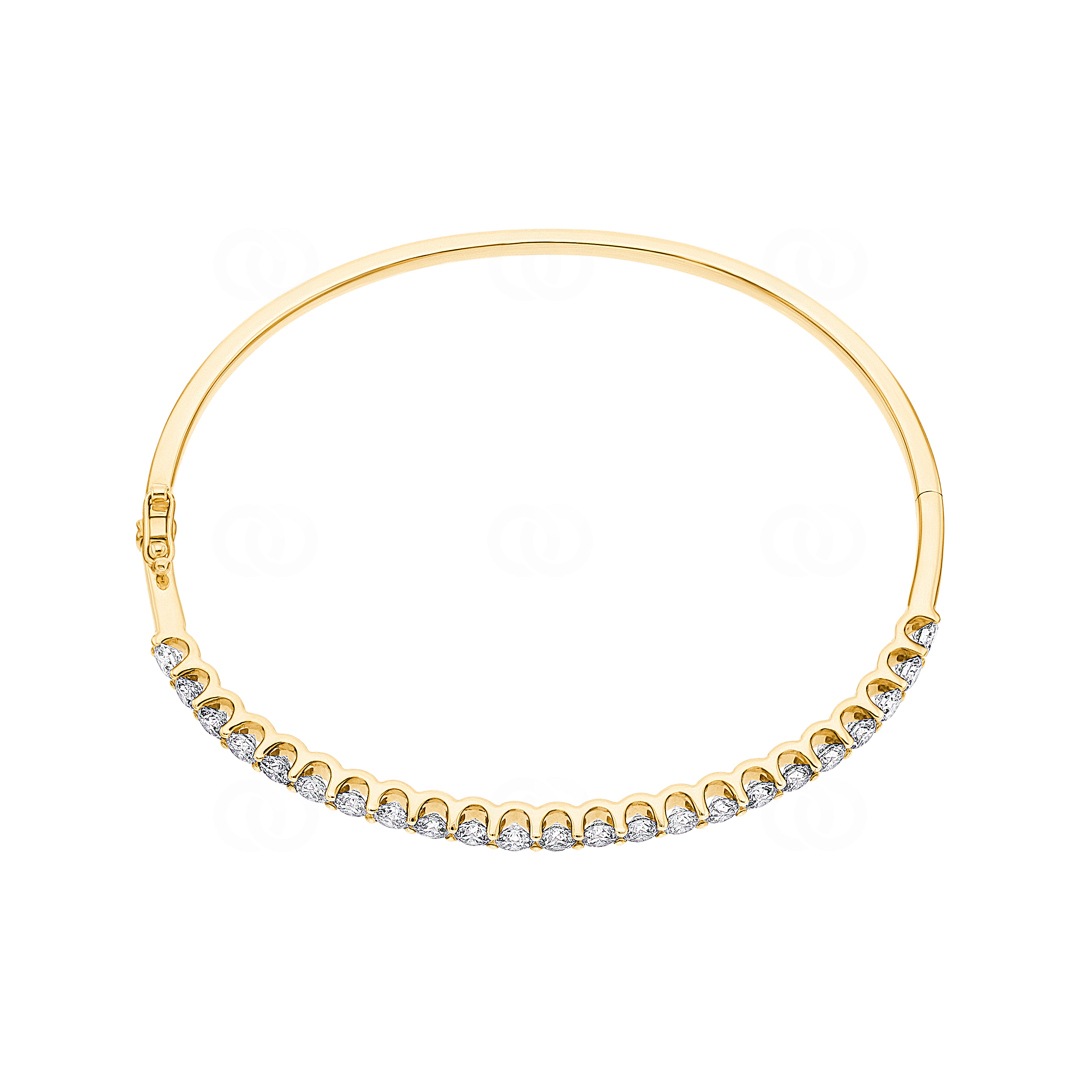 3.00 Karat Diamantarmreif oval 750/18 K Gelbgold