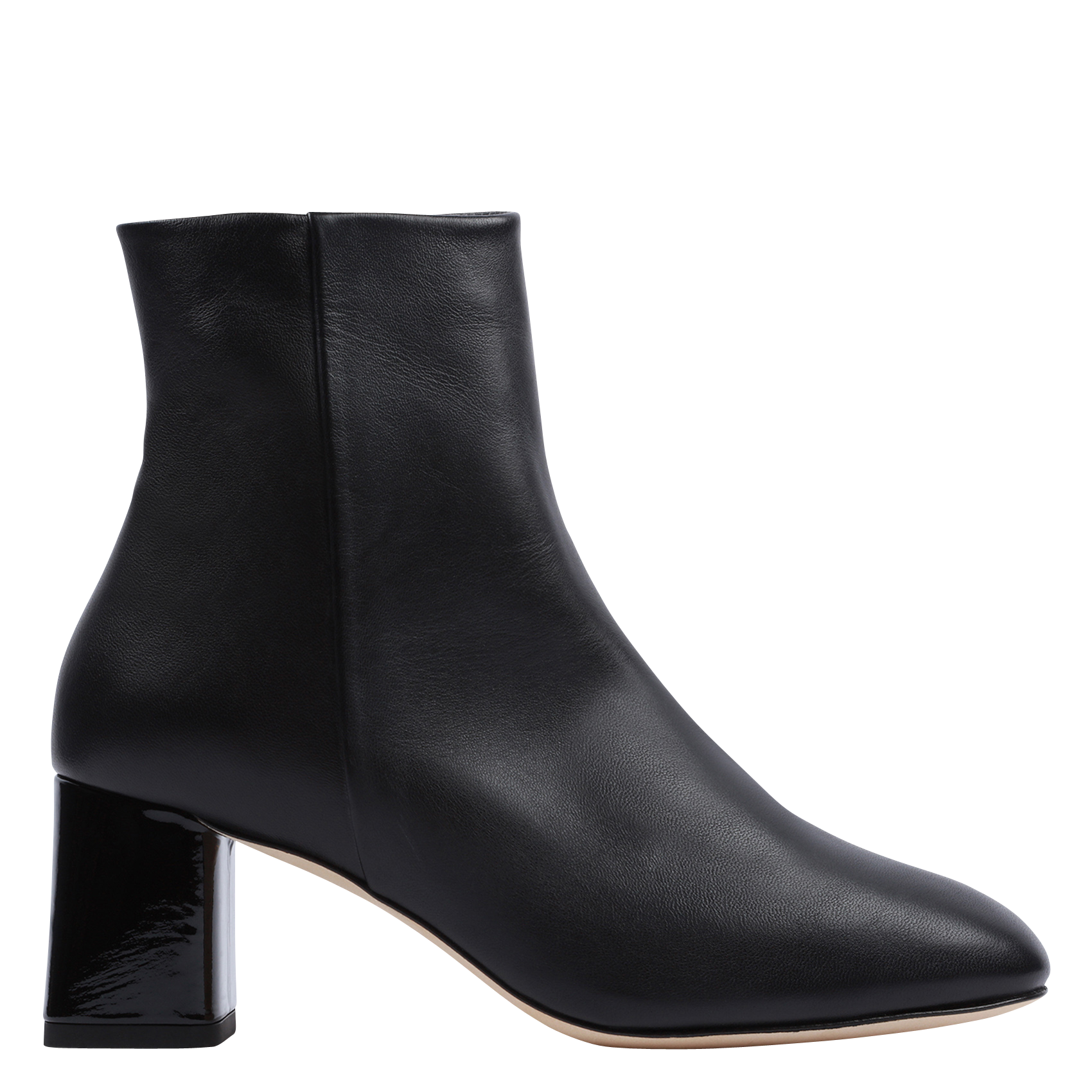 MELO - Bottines à talon en cuir | Noir