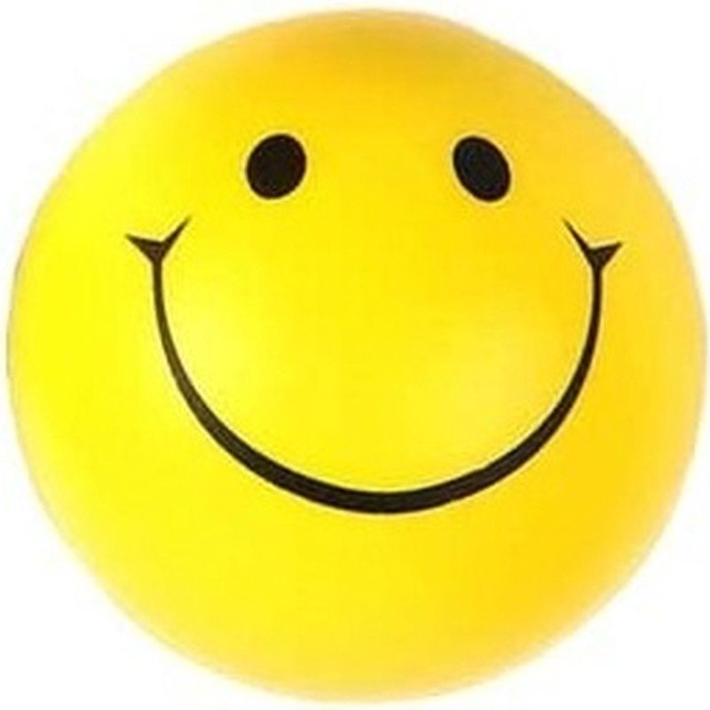 Smiley stressbal 6 cm