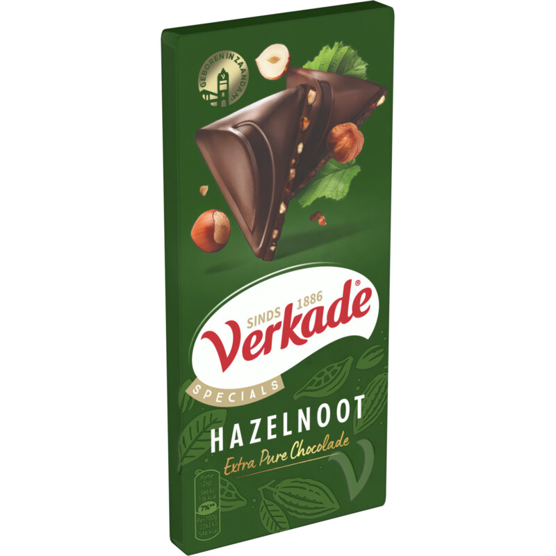 Verkade Specials hazelnoot extra pure chocolade