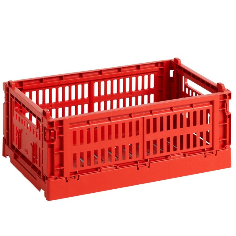Hay Colour Crate krat RE opbergbak S Red