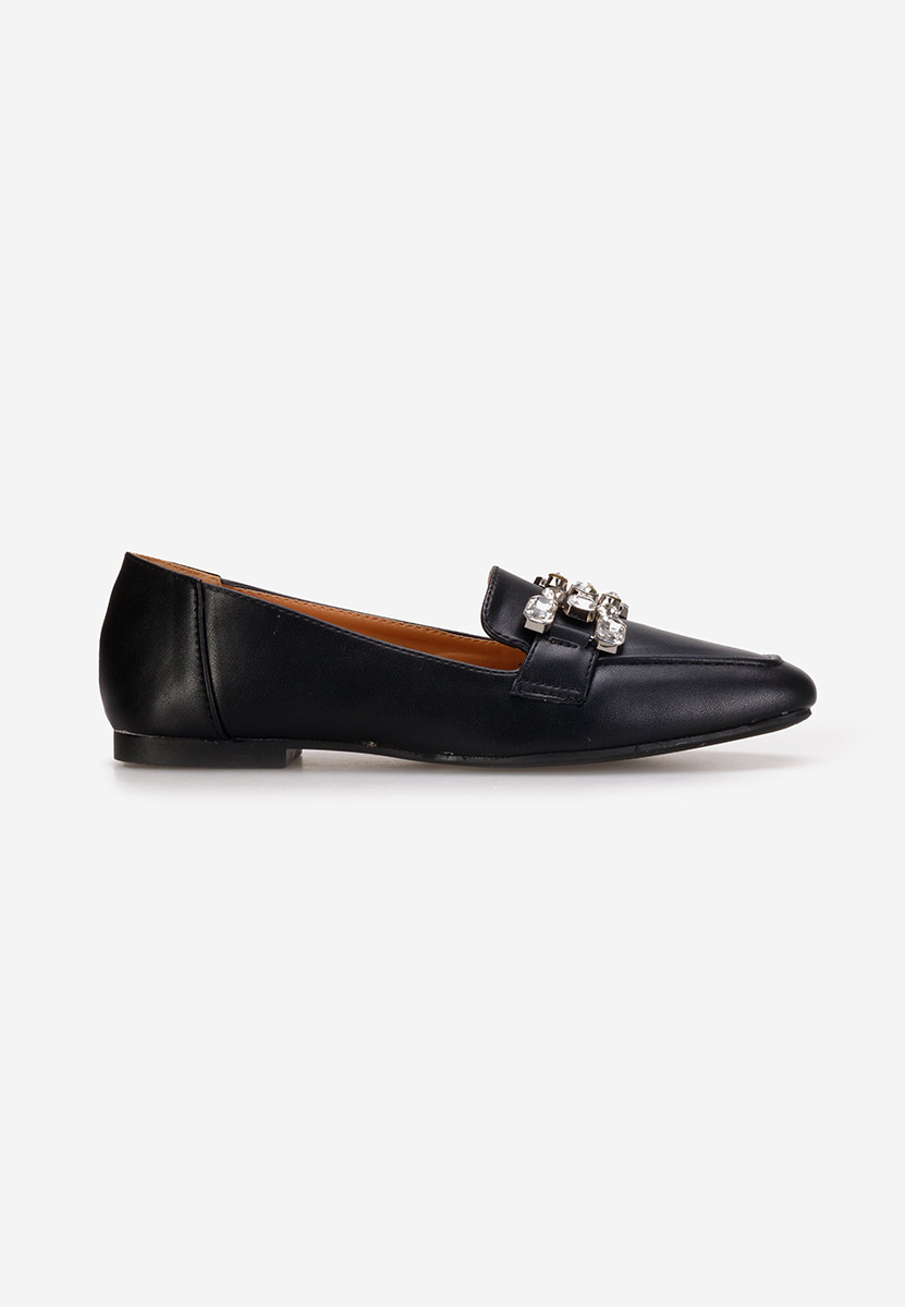 Mocassins élégants femme noirs Anzia V2
