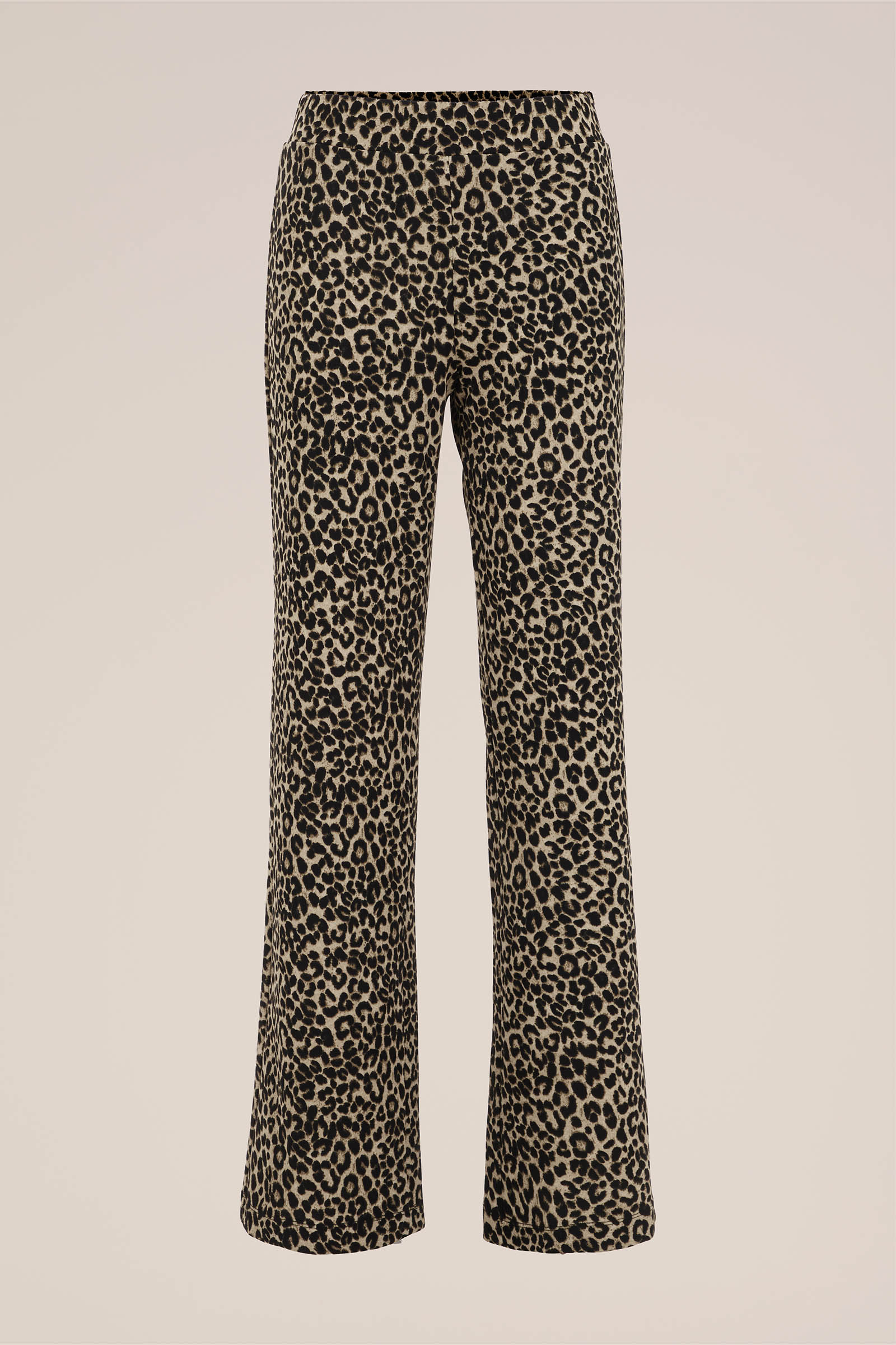 broek met dessin WE Fashion Beige
