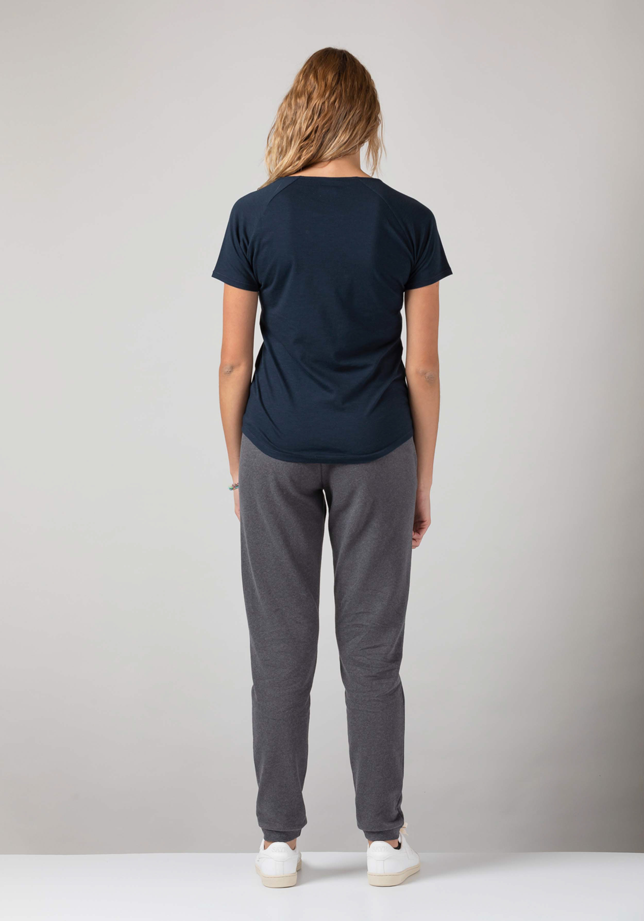 WE ARE ZRCL Damen Raglan T-Shirt Basic Blue