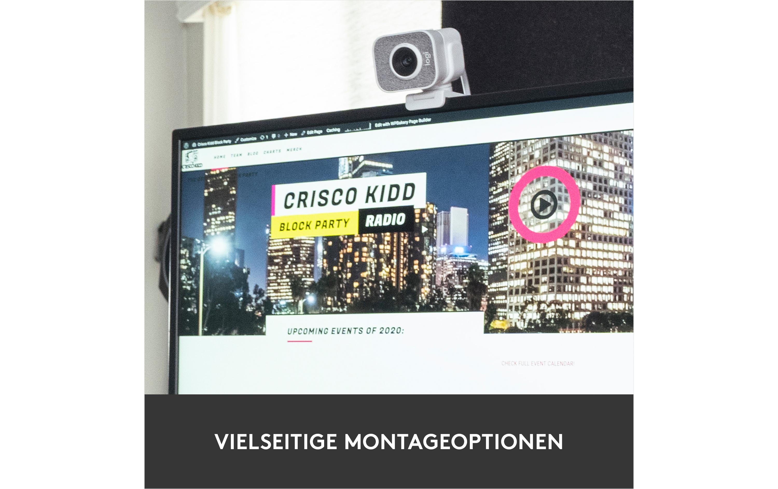 Webcam StreamCam Weiss<br>Full-HD Streaming Webcam mit USB-C Anbindung