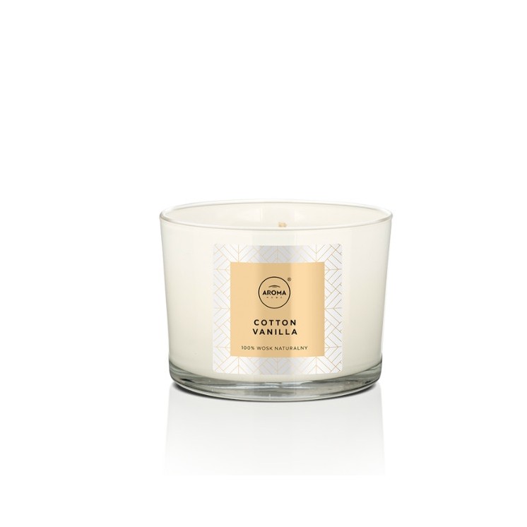 Aroma Home Elegance Series Cotton Vanilla geurkaars 115 gr