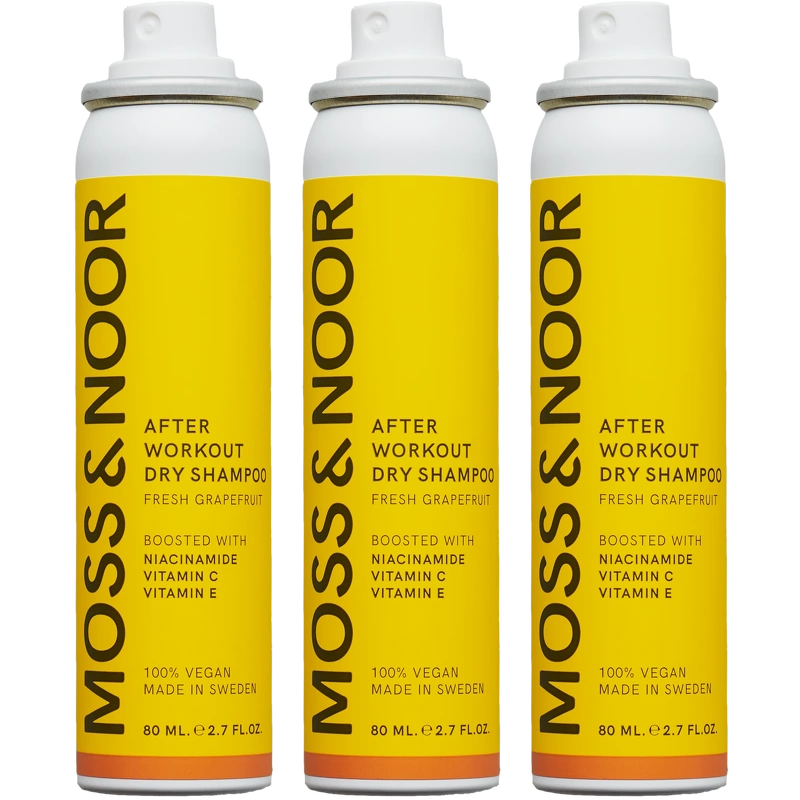 Moss & Noor After Workout Dry Shampoo Pocket Size 3 Pack