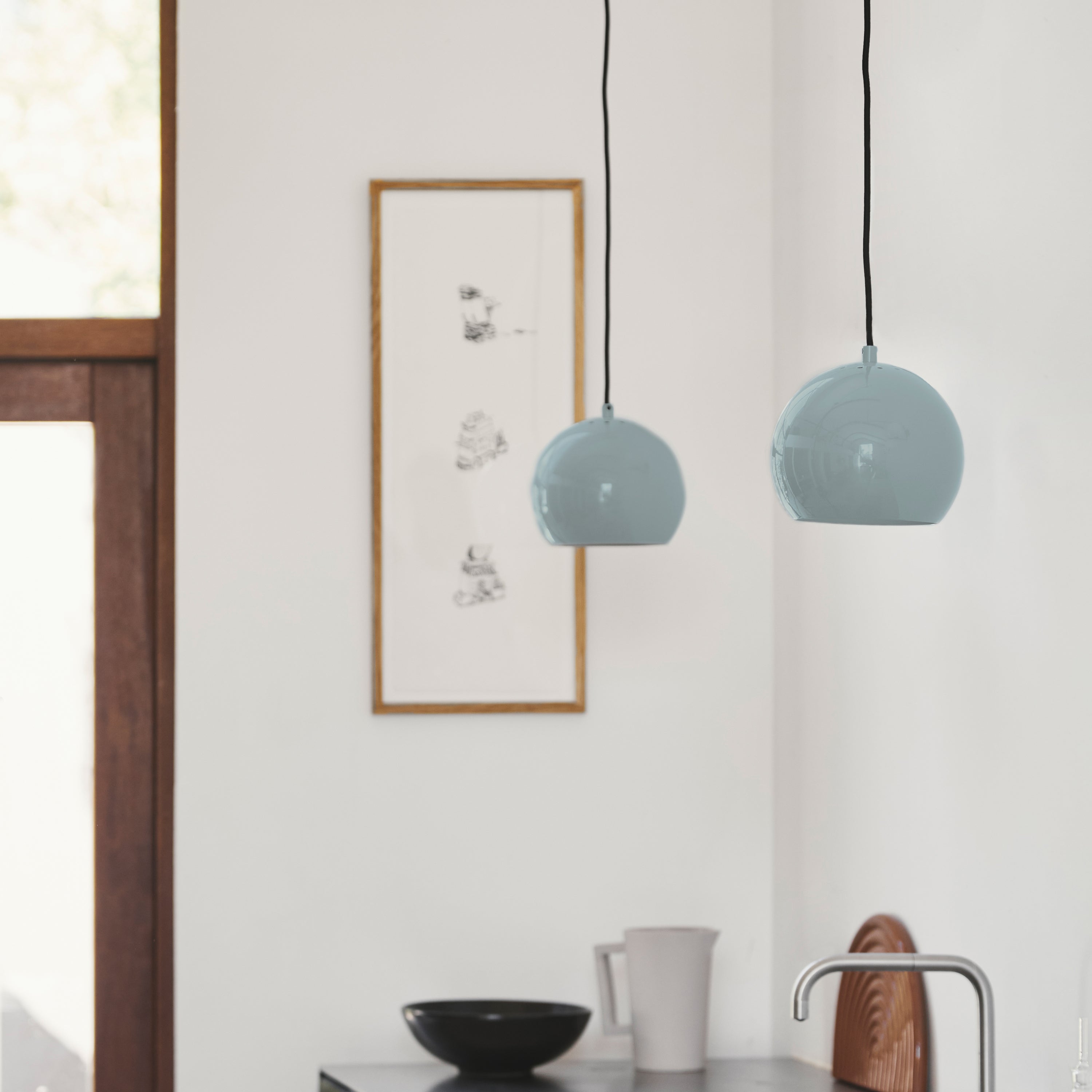 Frandsen Ball Metal Hanglamp Ã 18 cm - Mint Glossy