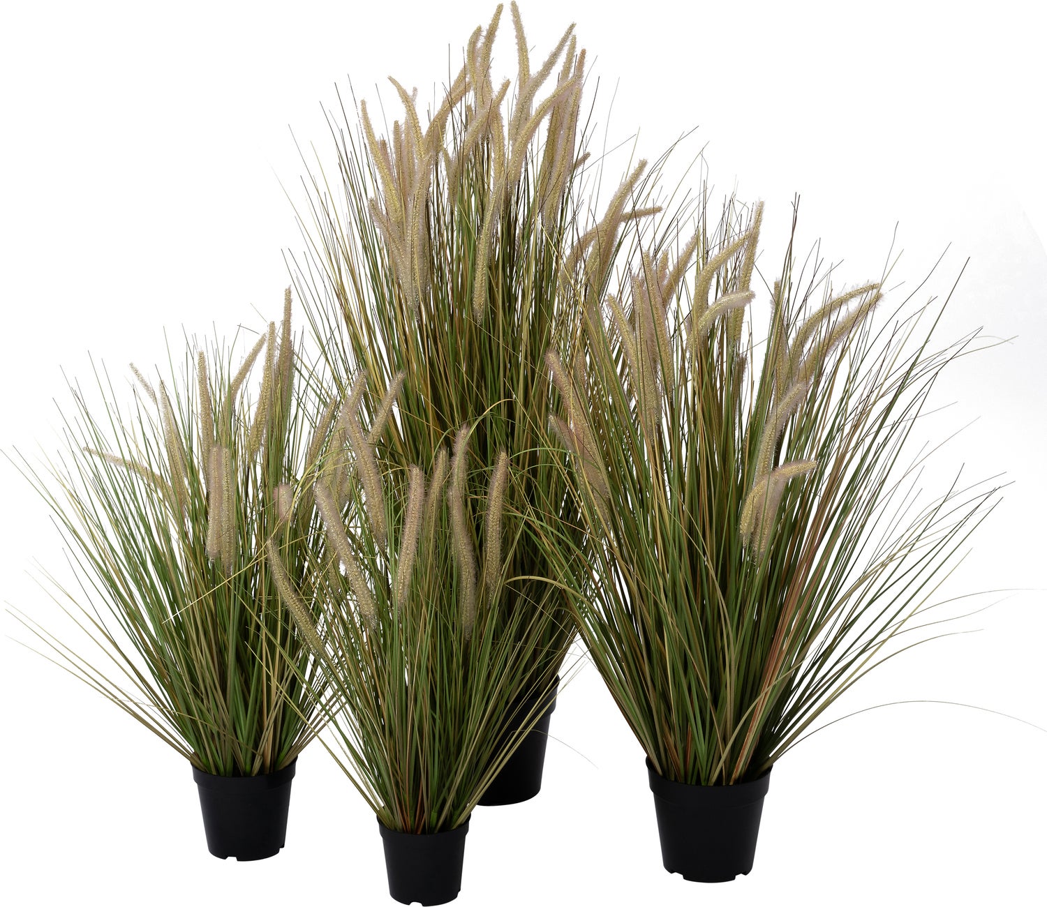 Intratuin kunstplant Groene naaldaar geel 30 x 30 x 55 cm