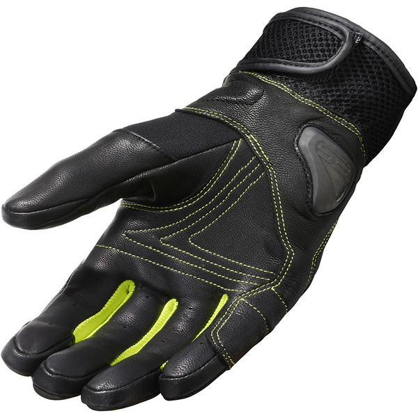 Rev'it - Gants Metric Noir / Jaune fluo