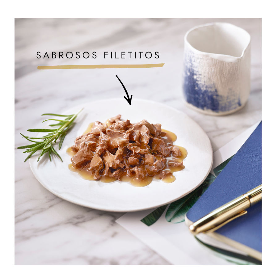 Filés gourmet Perle em sachê de molho para gatos – Pacote com 4 unidades