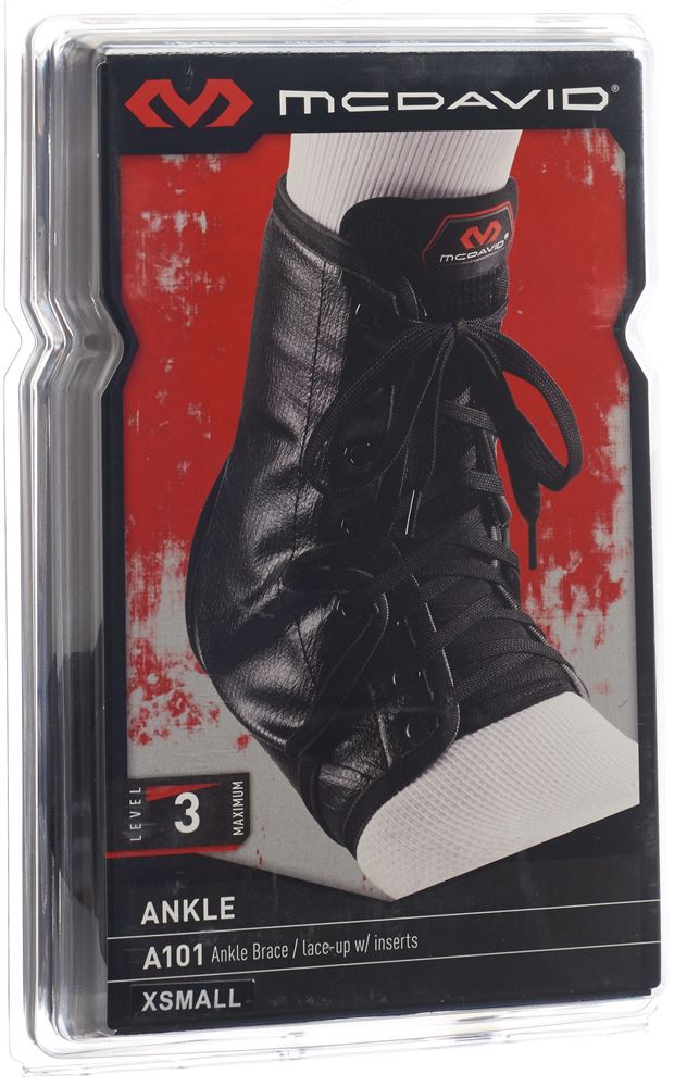 MCDAVID Ankle Brace Fussgelenkstütze M schwarz 1 Stk