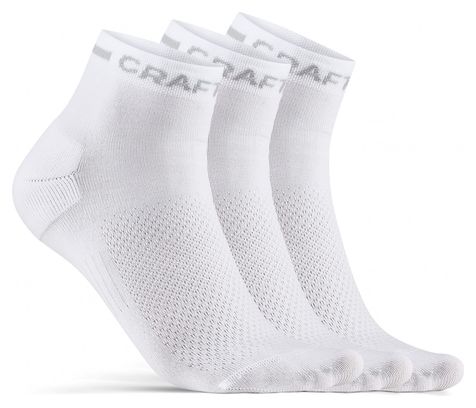 Chaussettes x3 Craft Core Dry Blanc Unisex