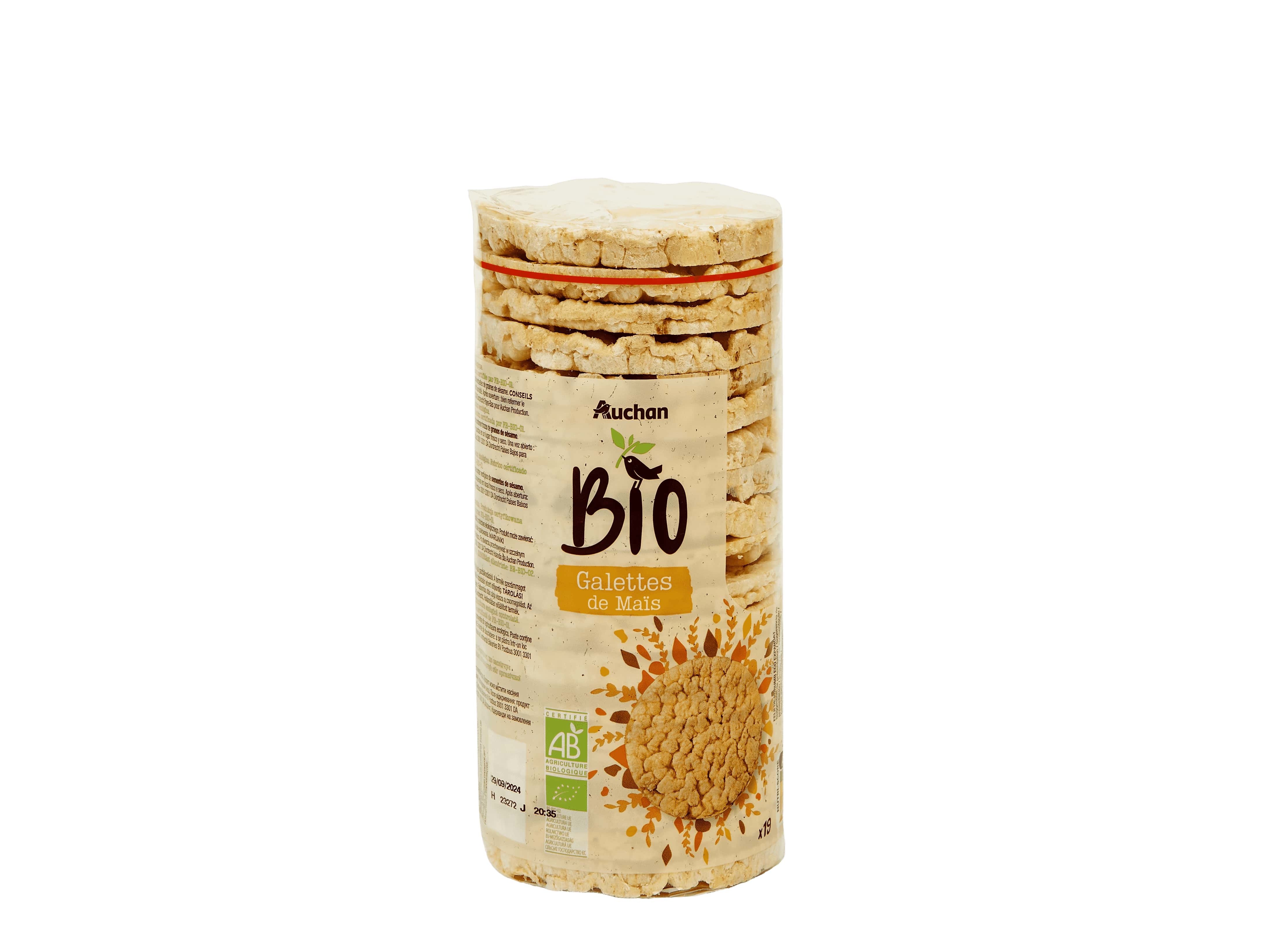 TORTITAS AUCHAN BIO MILHO 130G