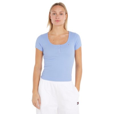 Tee-shirt à manches courtes femme Tjwbyutton Rib TOMMY HILFIGER