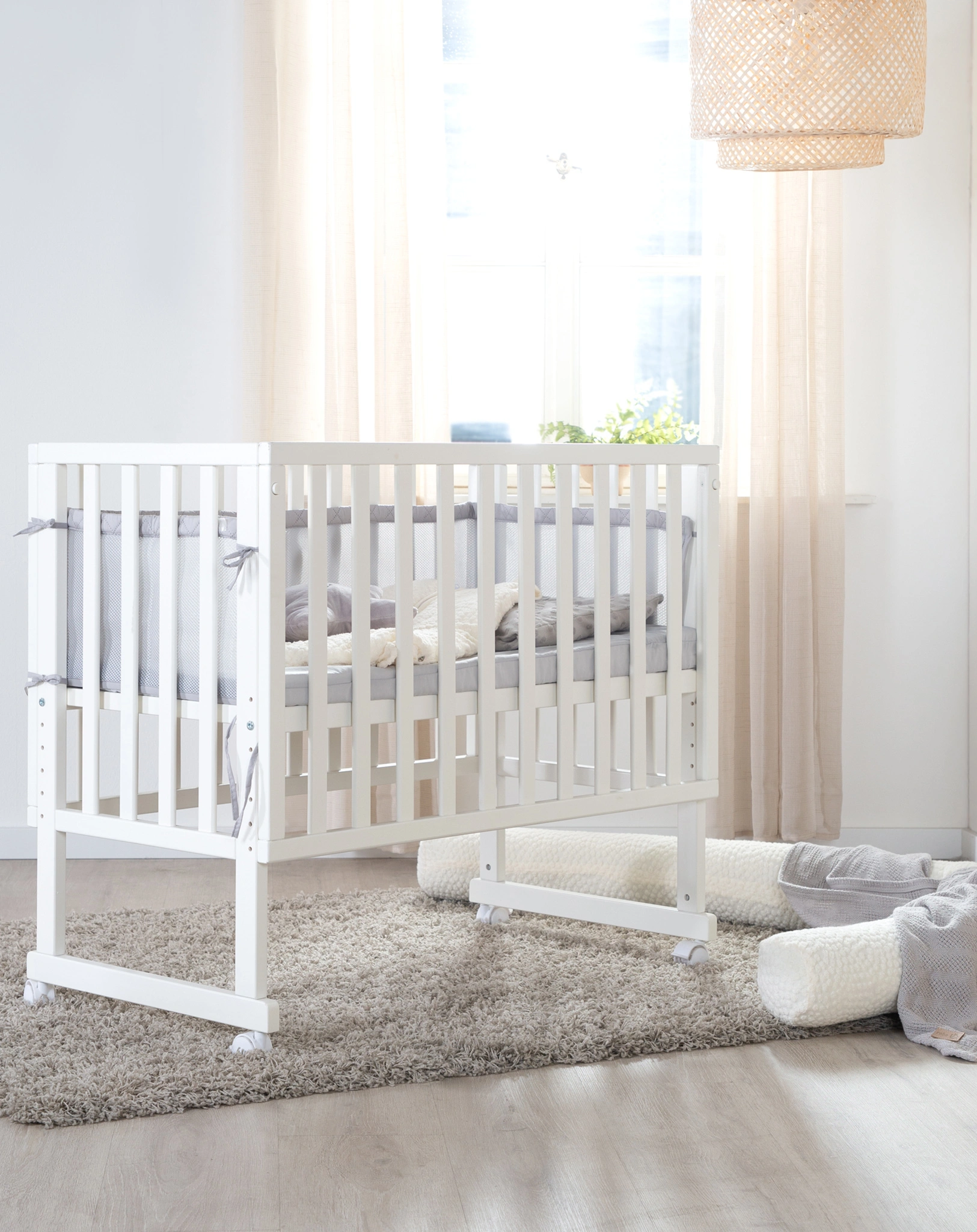 Beistellbett ROBA STYLE 3in1 86 x 90 cm (Farbe: weiß)