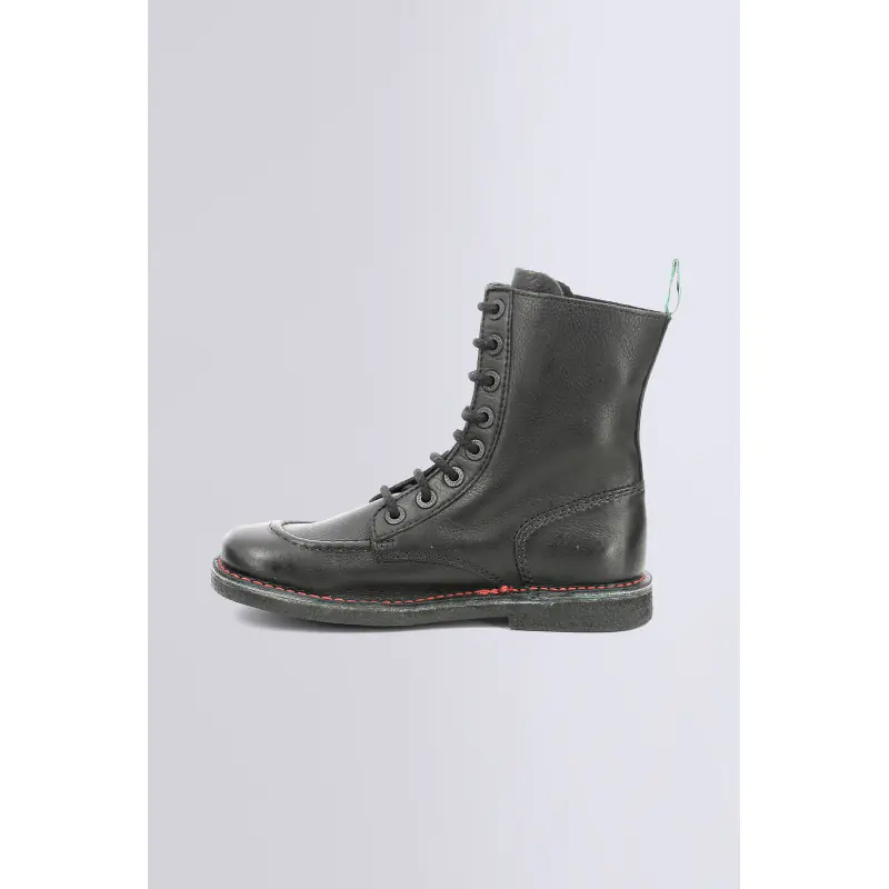 MEETICKZIP NOIR SEMELLE NOIR BOTTINES Cuir Femme