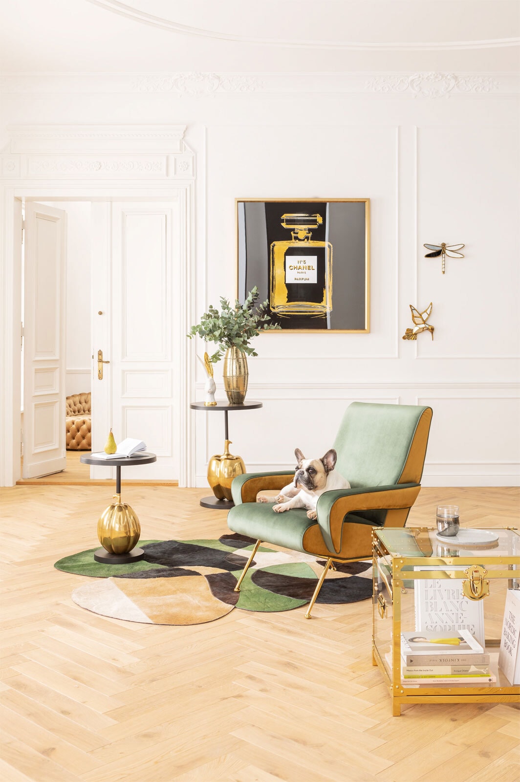KARE DESIGN Wandschmuck DRAGONFLY 37 x 27 cm goldfarbig
