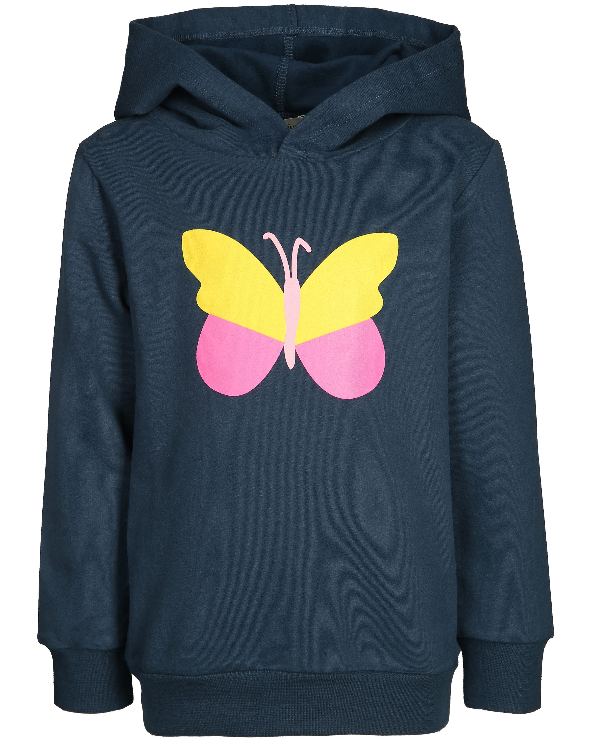 Kapuzen-Sweatshirt BUNTER SCHMETTERLING in dunkelblau