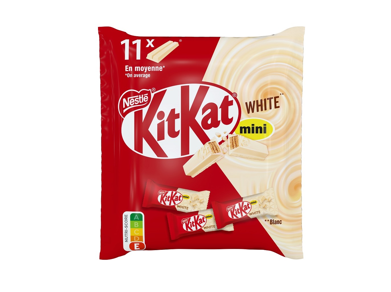 SNACK DE CHOCOLATE KITKAT MINI BRANCO 146.3 G
