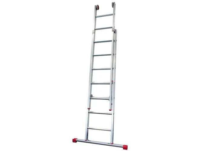 Jumbo Skydestige 2x7 trin - Max. stigelængde 3,5m, transportlængde 2,1m